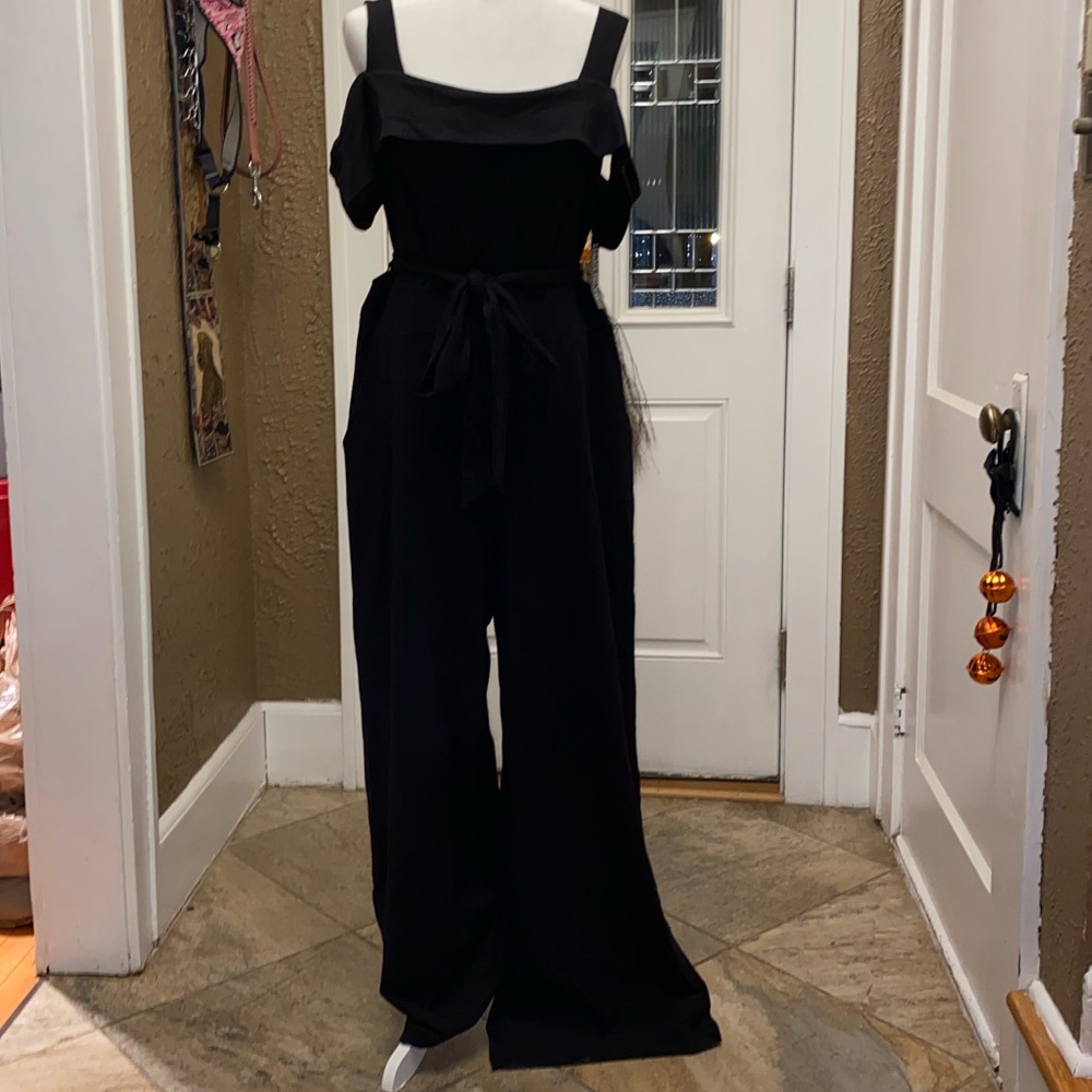 NWT. Black Cold Shoulder Jumpsuit. NY&CO
